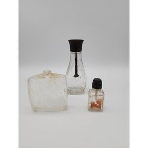 Old Bottles Coty France Square Bottle, Cutex Nail Polish, Odo Ro Do Bottle